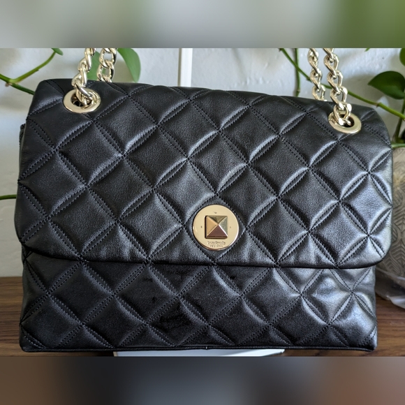 Kate Spade Natalia Black Flap Shoulder Bag. - Picture 4 of 16